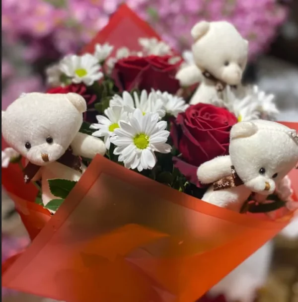 Küçük Ayıcıklı Mini Buket